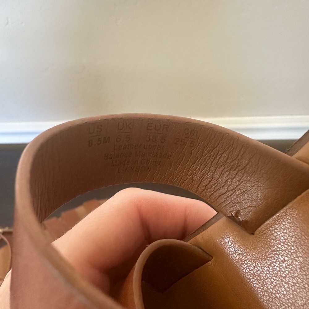 Franco Sarto Kyson Tan Leather Sandal - Picture 6 of 7